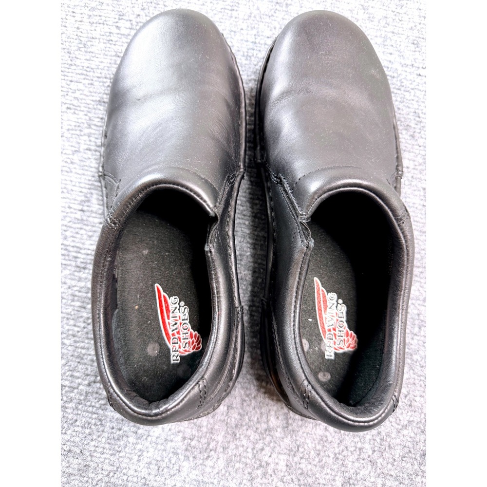 Red Wing Shoes 2321 Womens Black Leather Slip On Clogs Shoes Size 7.5 B Work - Picture 8 of 10